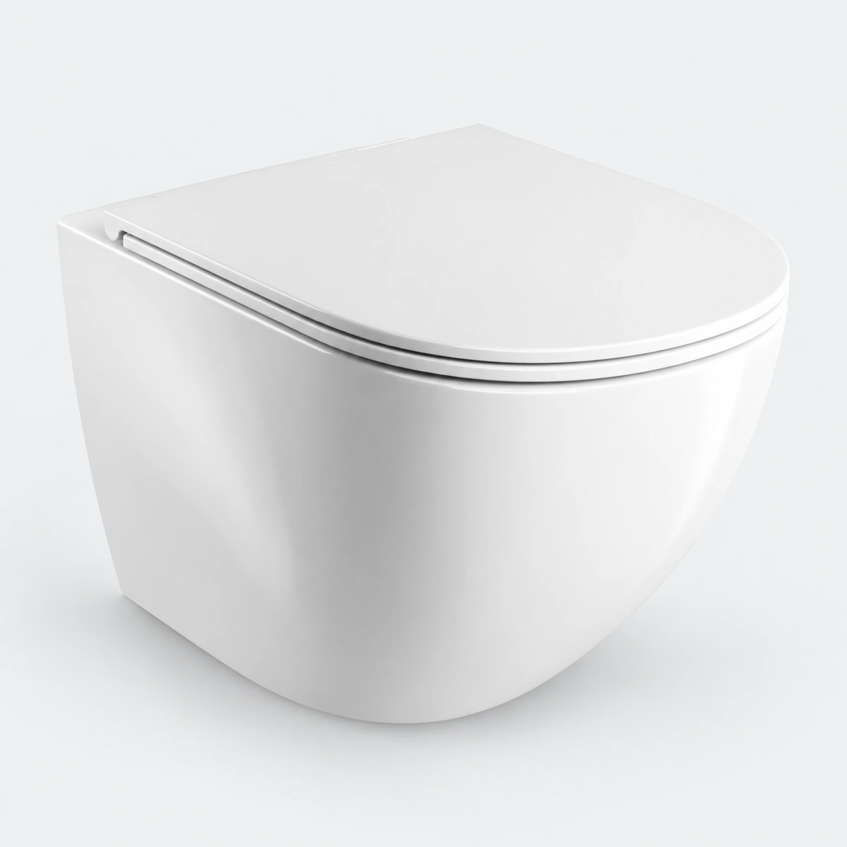 Cassiopeia White Rimless Wall Hung Toilet