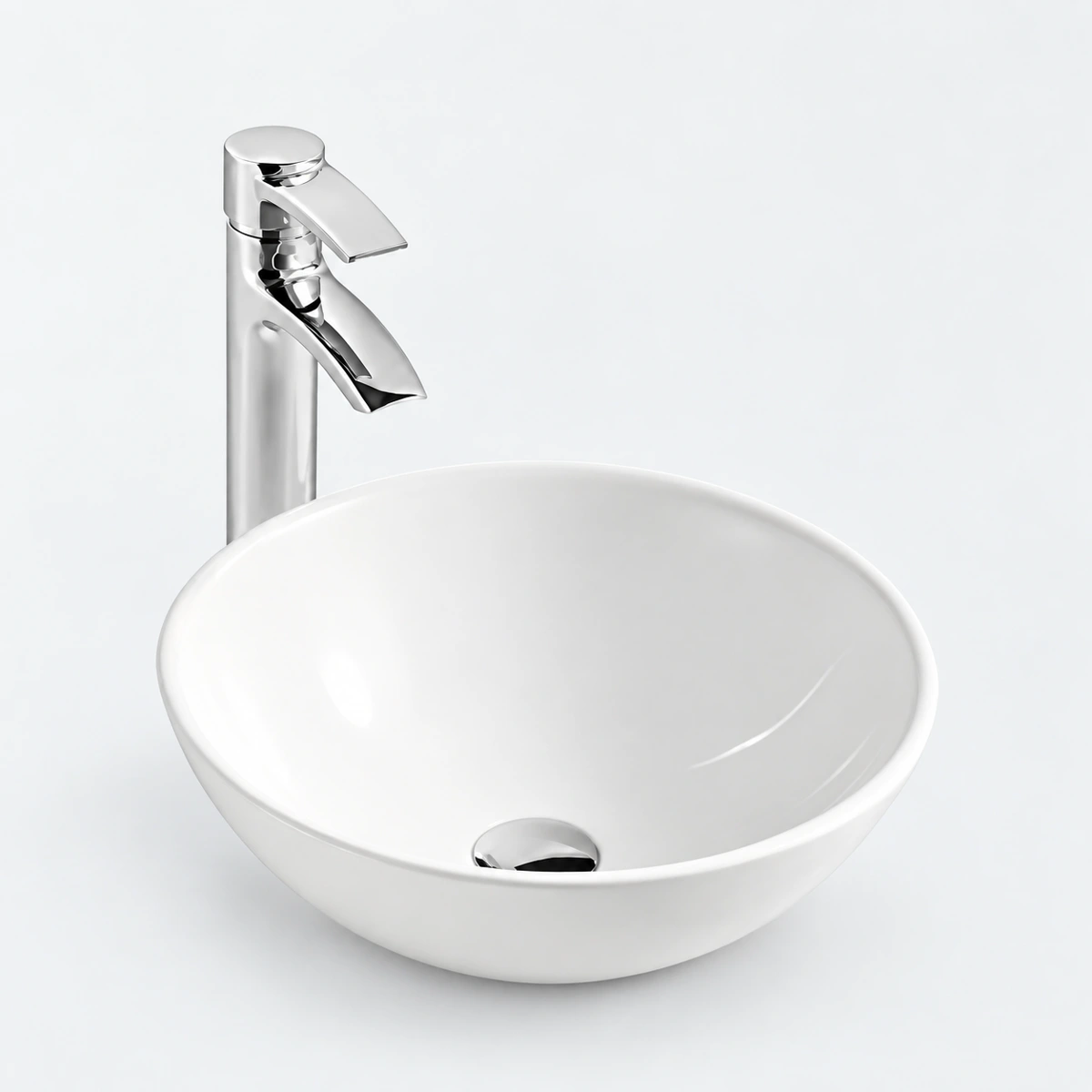 Twilight Countertop Basin - White