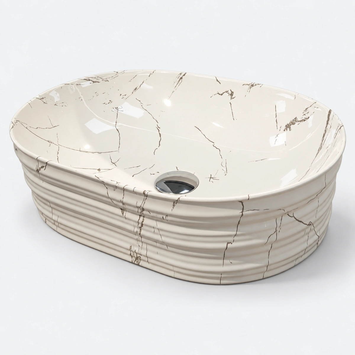 Citrine Marble Countertop Washbasin