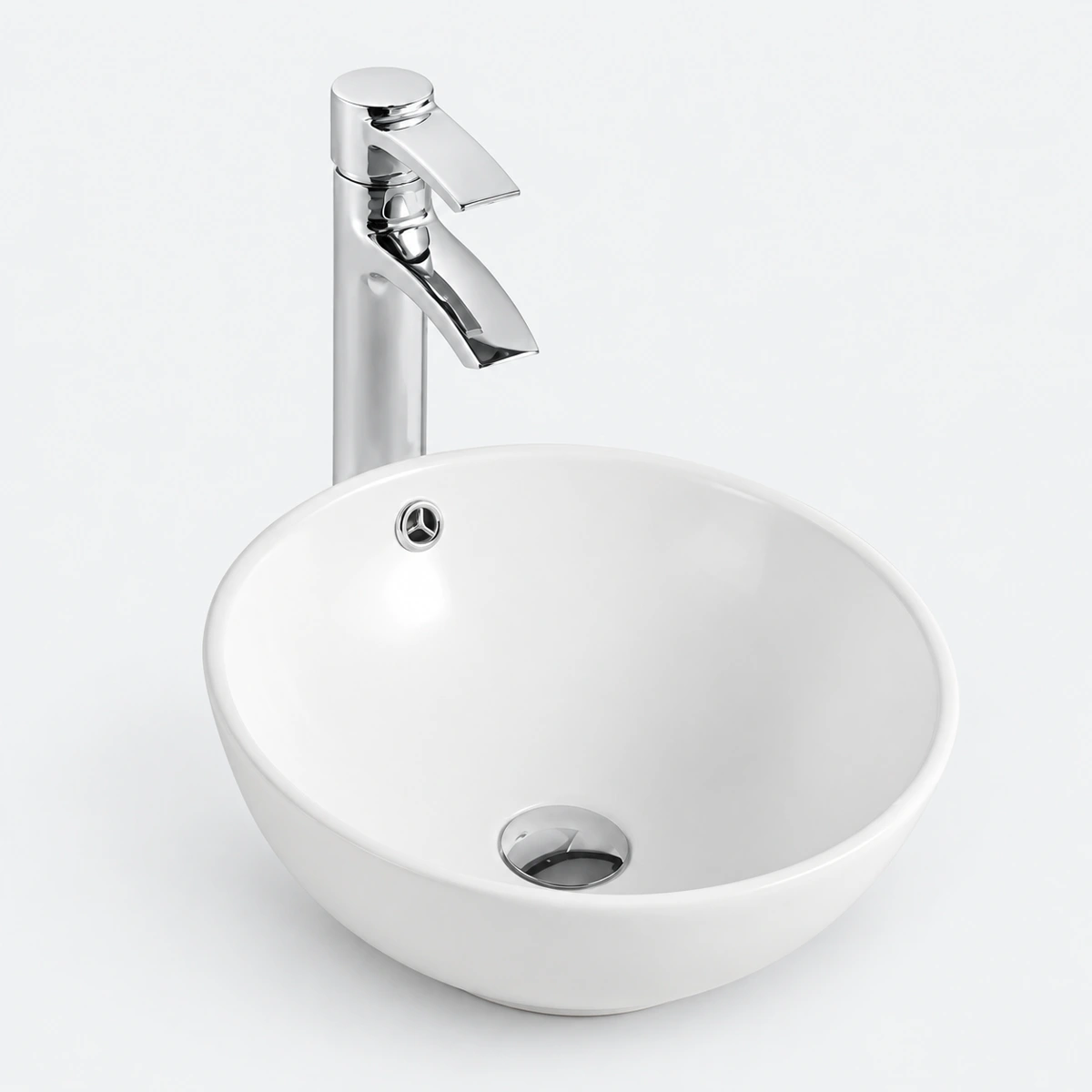 Polar Countertop Basin - White