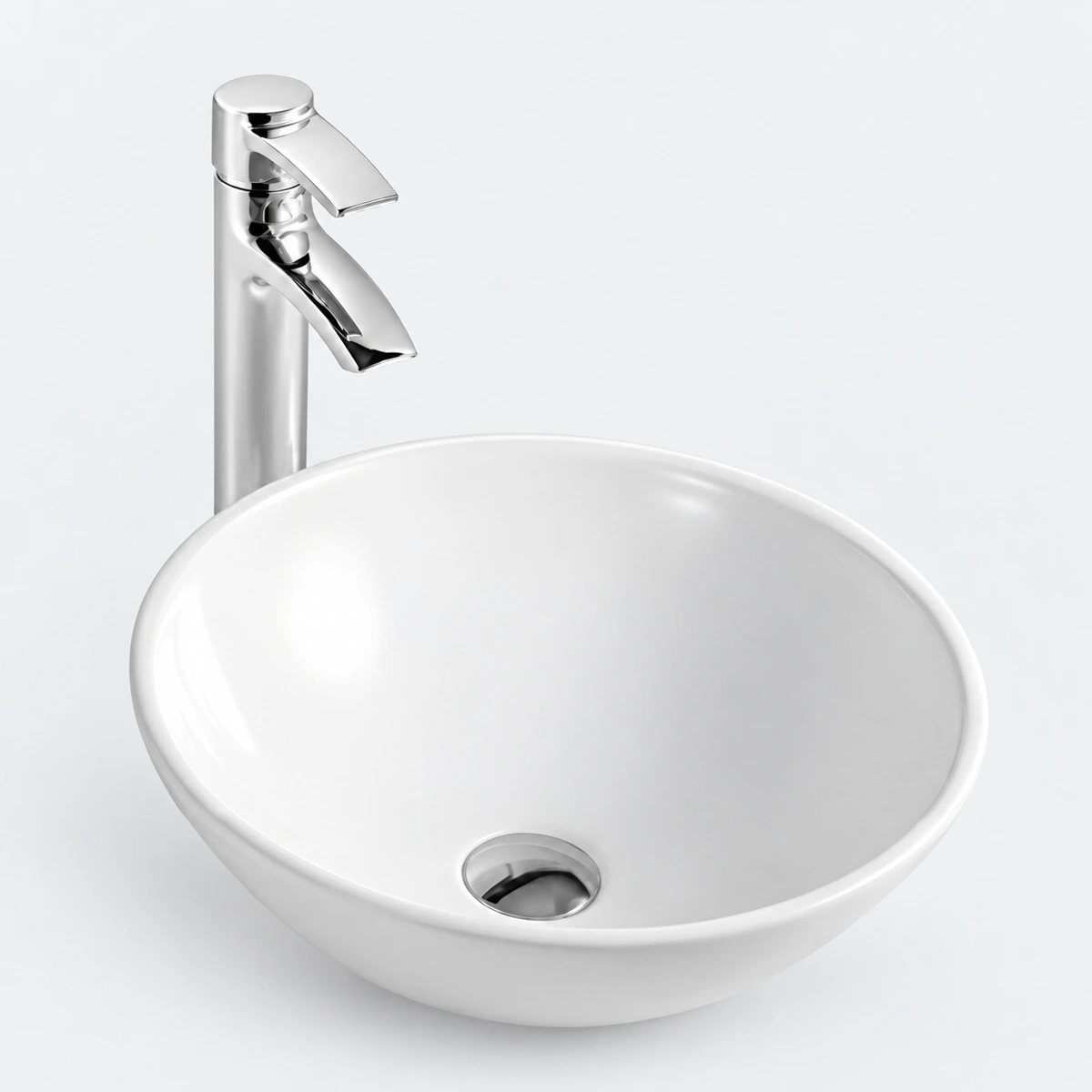 Alpine Countertop Basin - White