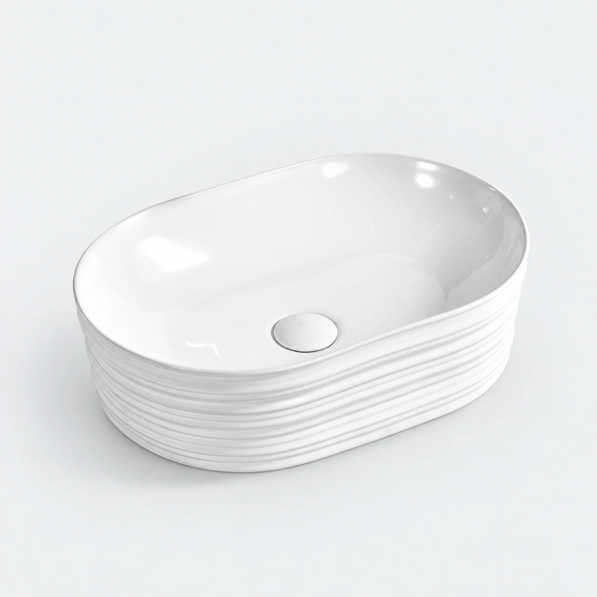 Citrine Countertop Washbasin - White
