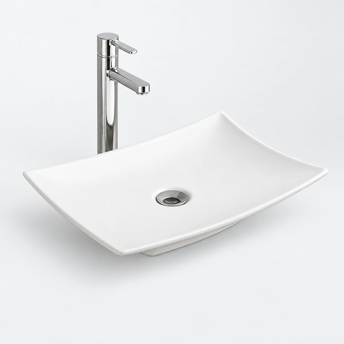 Zircon Countertop Basin - White